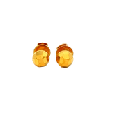 22k Yellow Gold Ball-Bead Earrings with gold weight of 1.115g